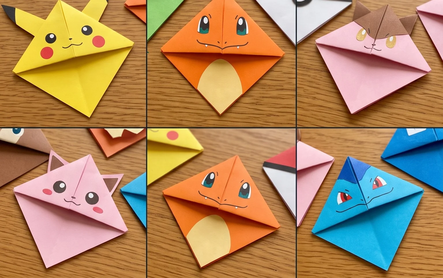 Activité manuelle Pokémon avec les marque-pages rigolos