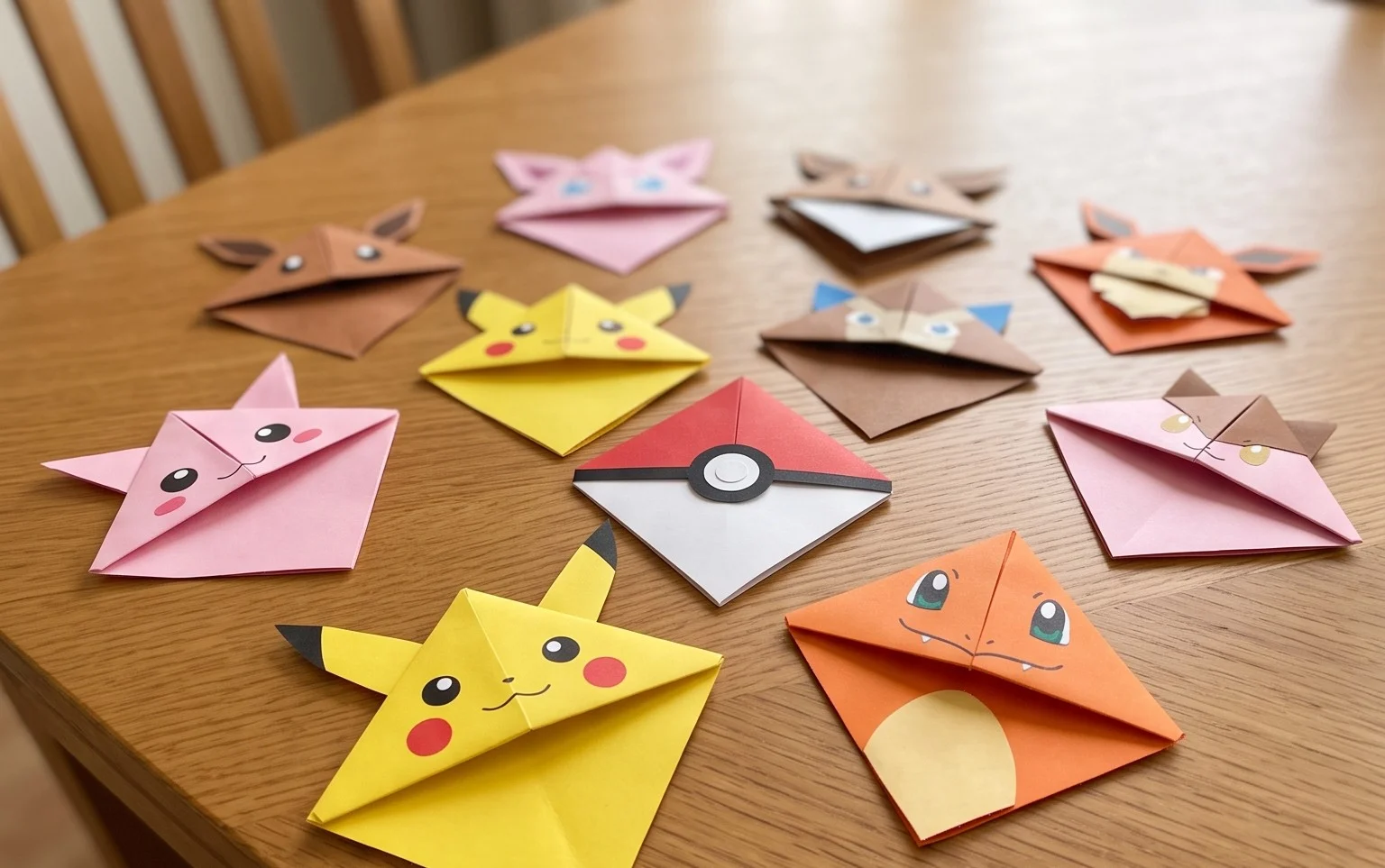 Activité manuelle Pokémon avec les marque-pages rigolos